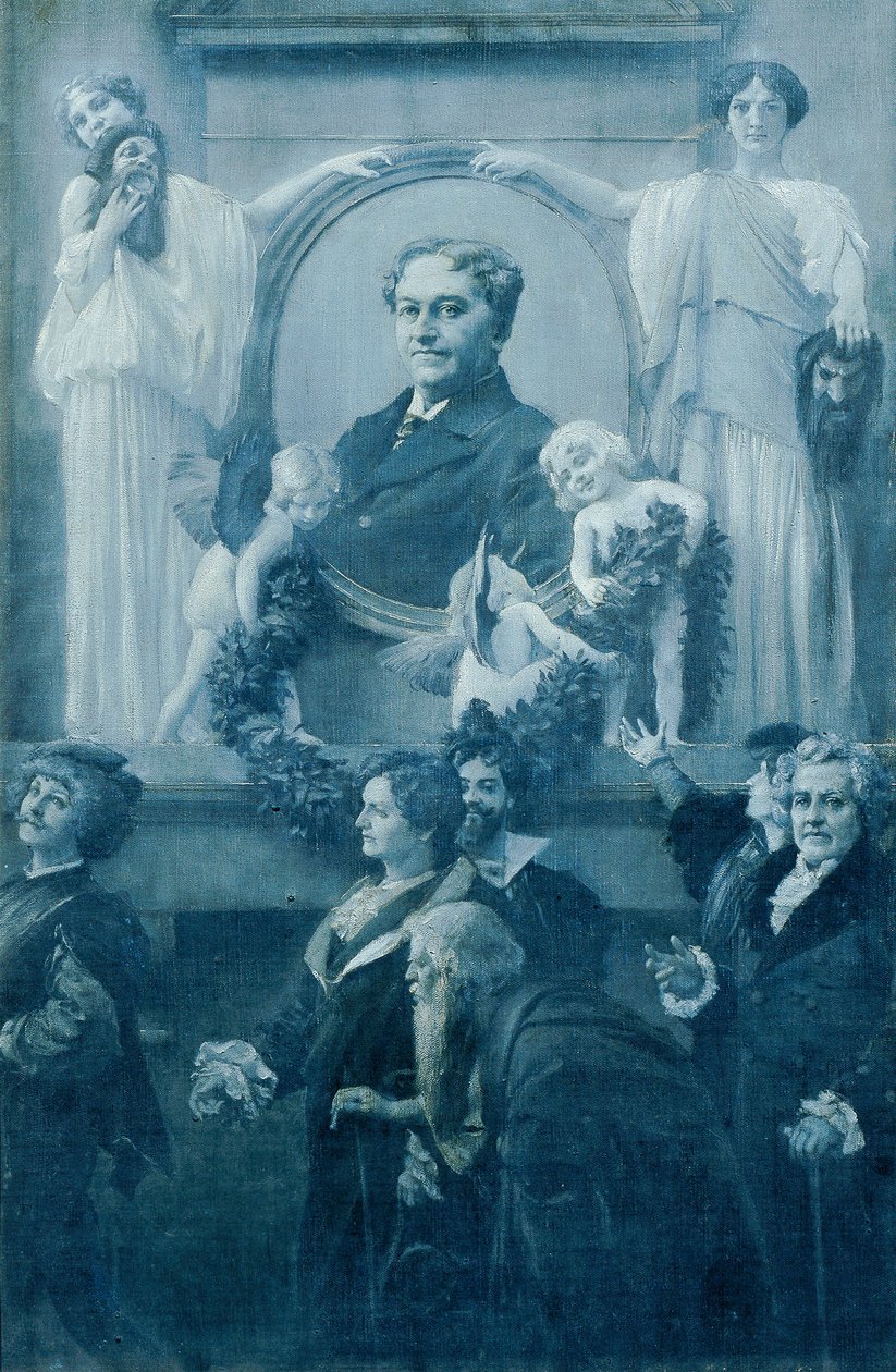 Hovskådespelaren Ernst Hartmann av Adolf Hiremy Hirschl