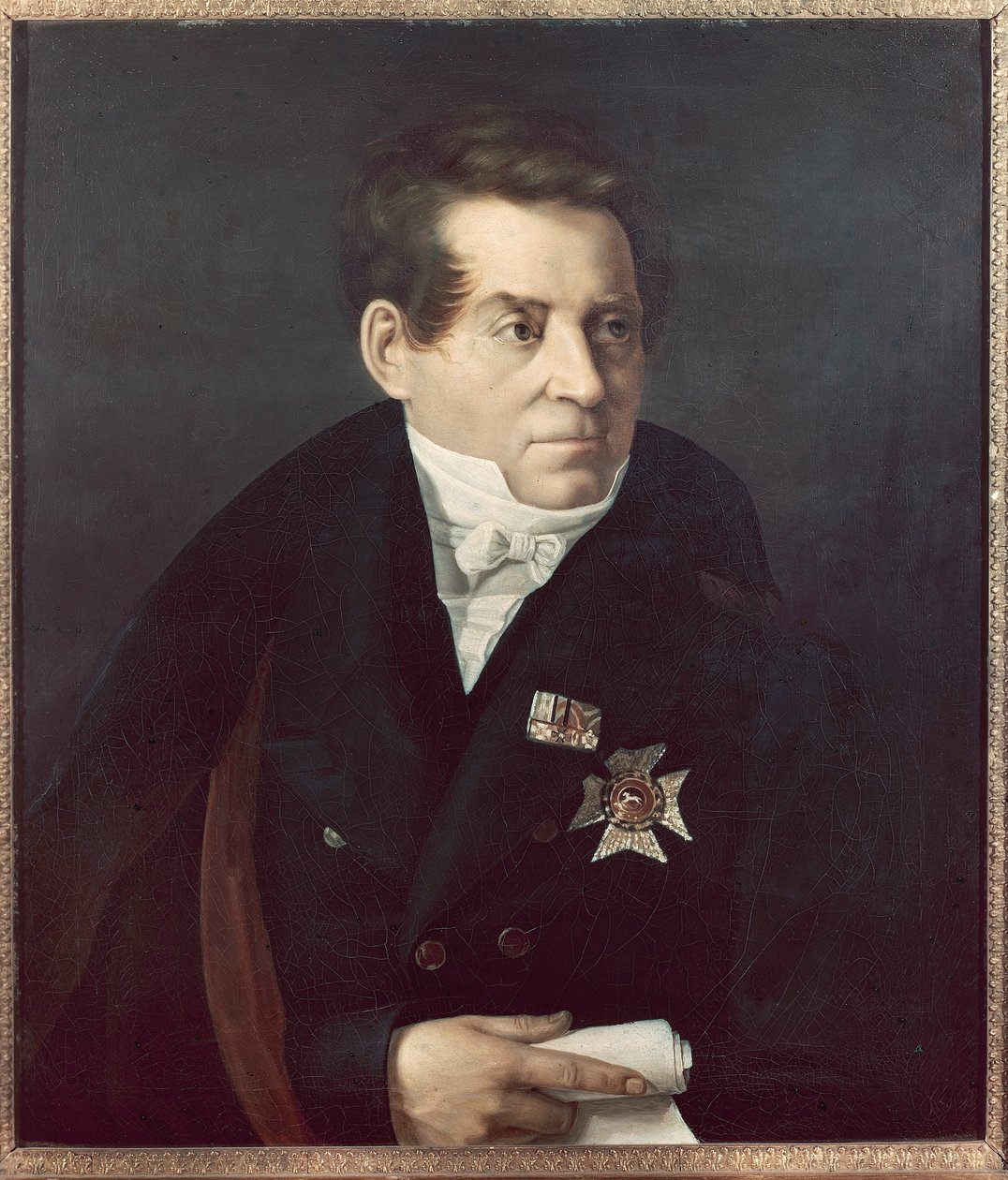 Porträtt av August Wilhelm von Schlegel av Adolf Hohneck