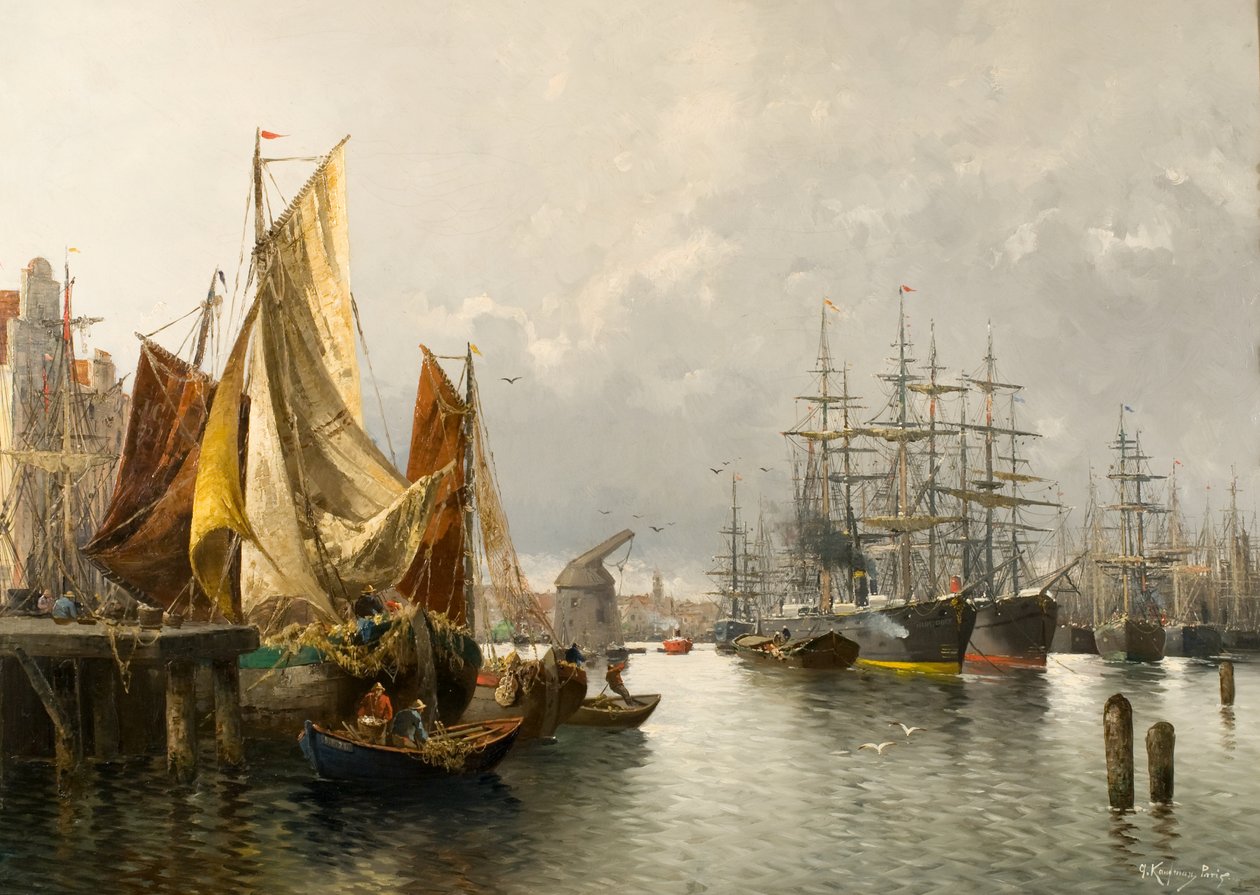 I hamnen i Le Havre av Adolf Kaufmann