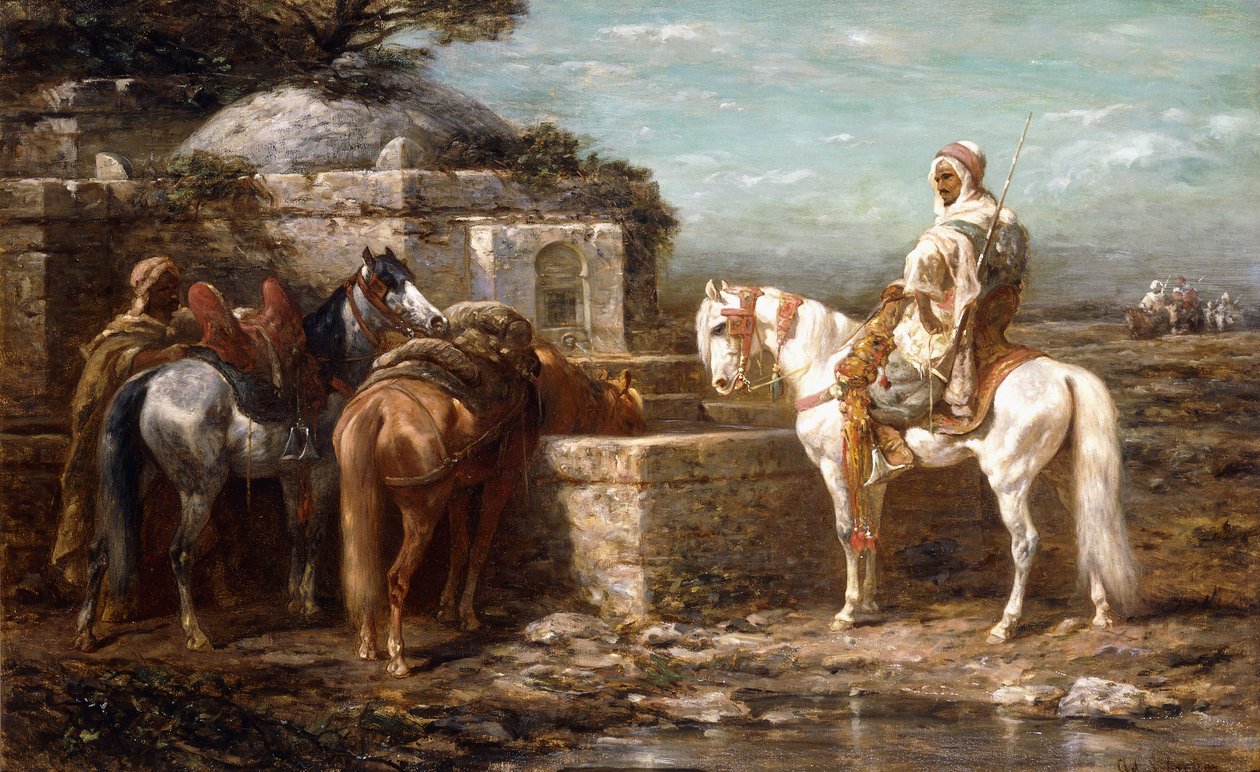 Vid brunnen, 1800-talet av Adolf Schreyer