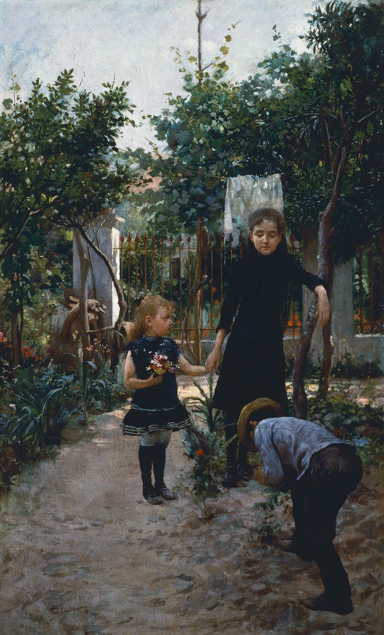 Barn i trädgården av Adolfo Belimbau