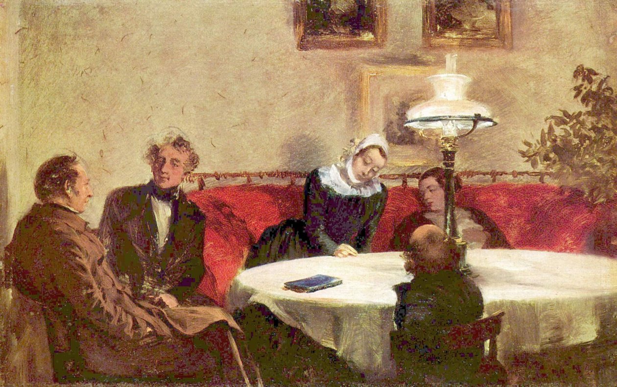 Abendgesellschaft av Adolph Menzel