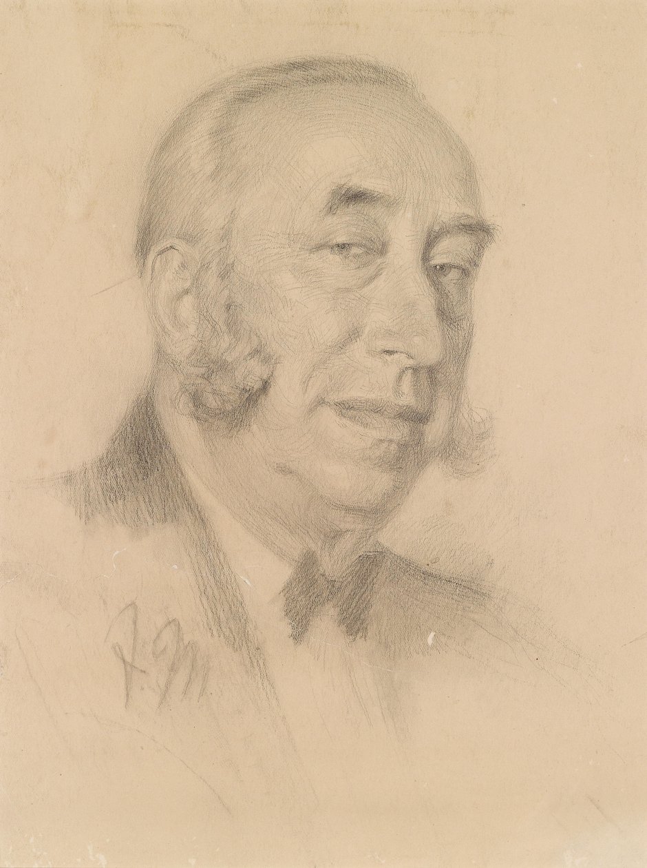 Bildnis eines Herrn mit Whiskers av Adolph Menzel