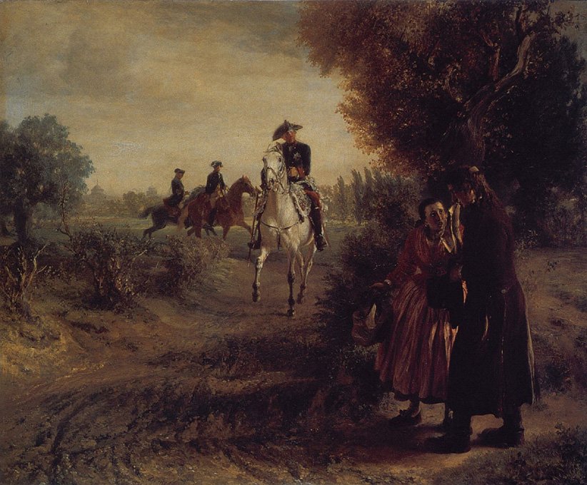 Die Bittschrift av Adolph Menzel