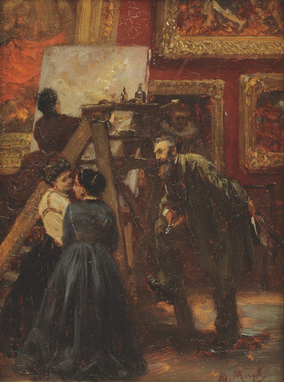 I Louvren, 1867 av Adolph Menzel