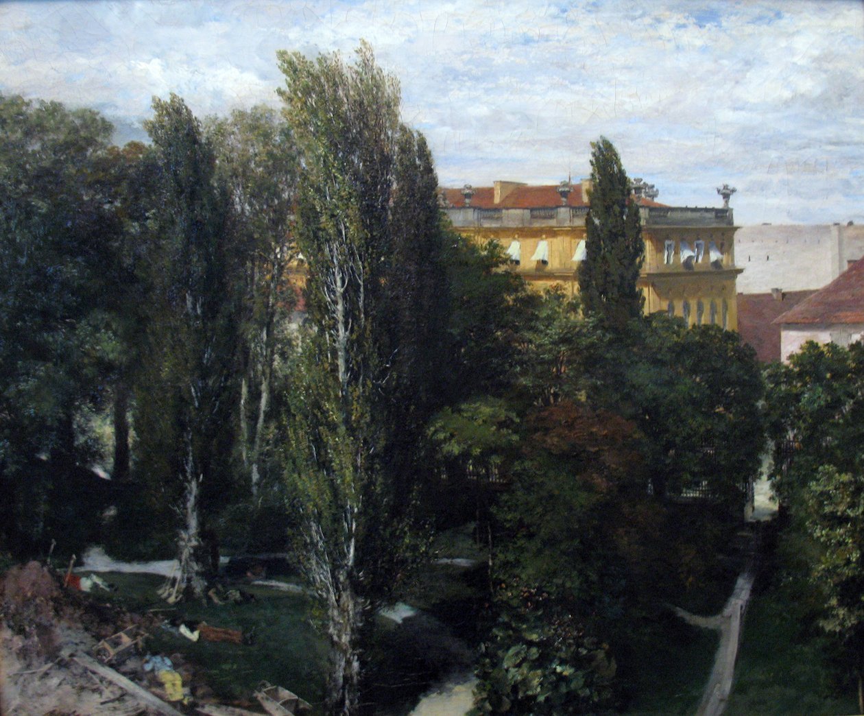 Palaisgarten des Prinzen Albrecht  av Adolph Menzel
