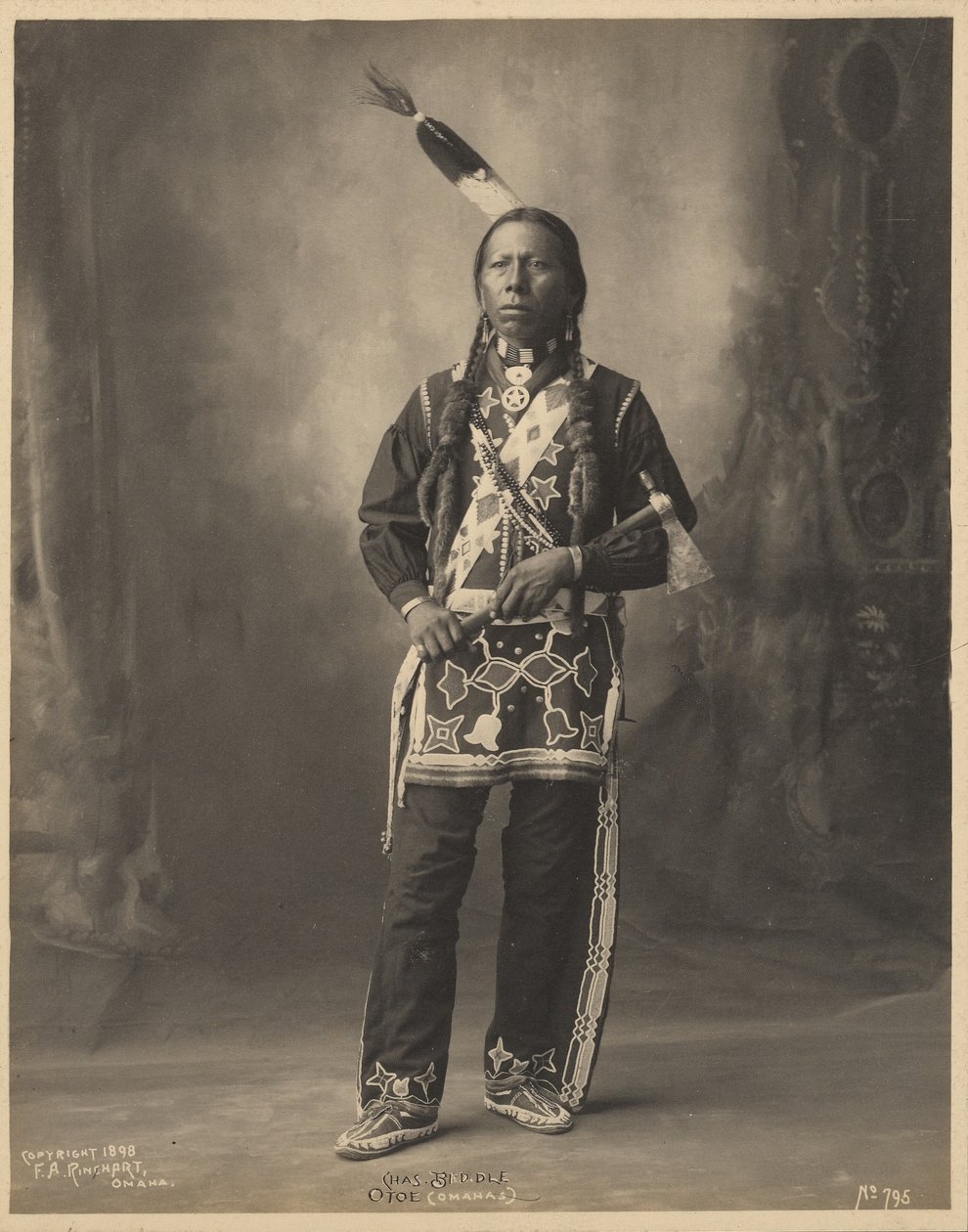Chas. Biddle, Otoe (Omahas) av Adolph F. Muhr