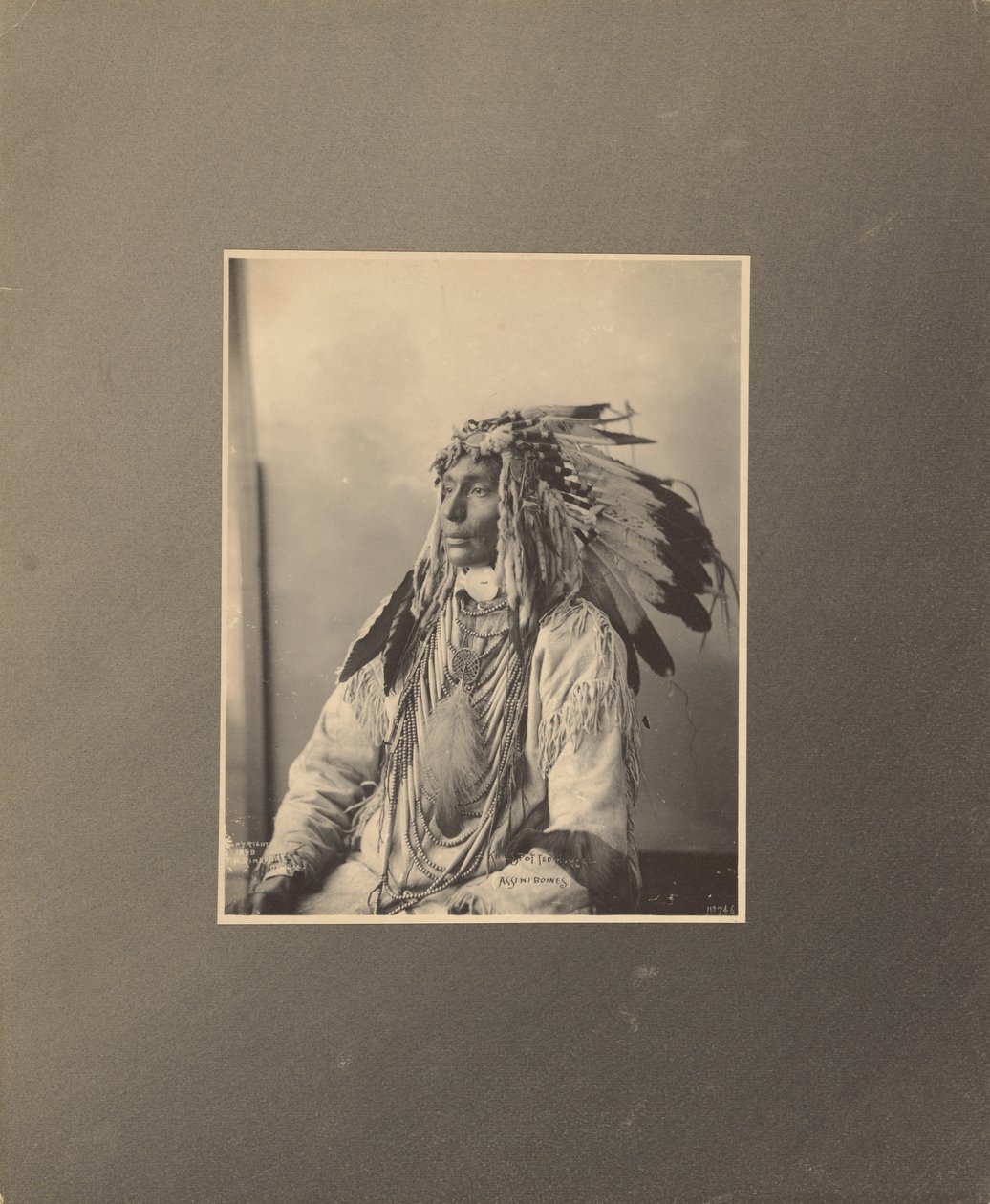 Döda fläckiga hästen, Assiniboines av Adolph F. Muhr