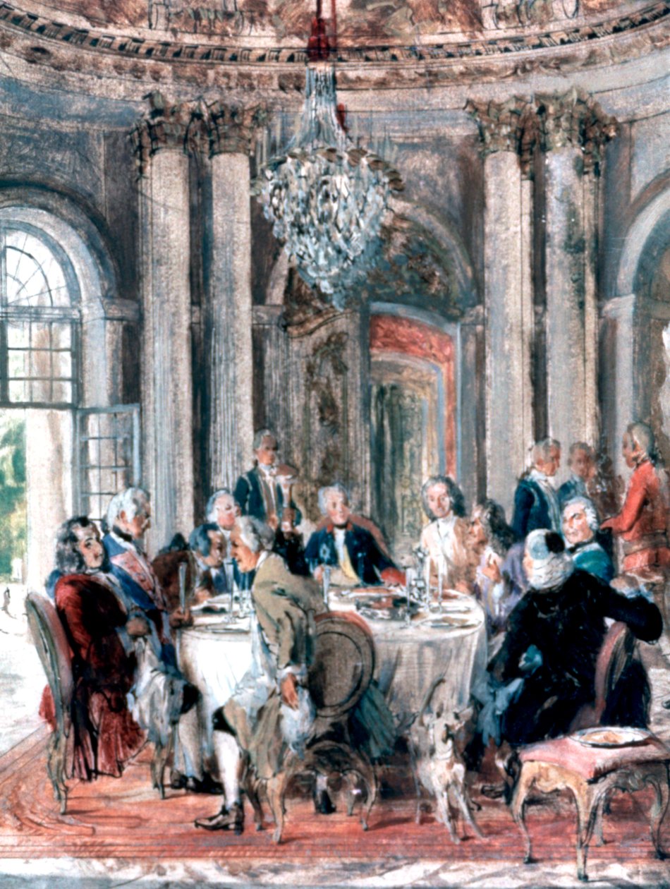 Återförening på herrgården, 1849 av Adolph Menzel