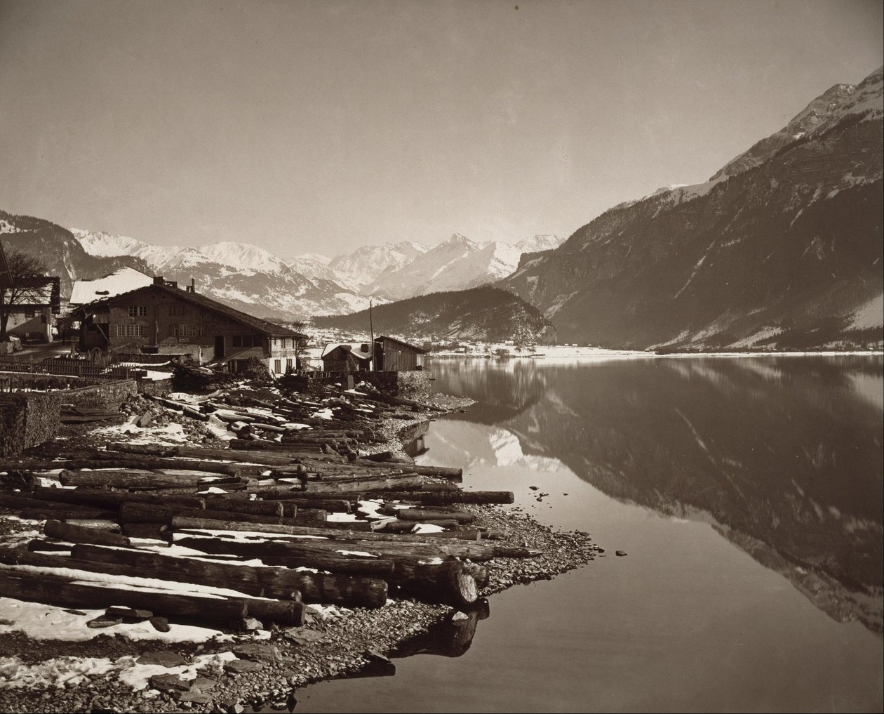 Brienz Lake av Adolphe Braun
