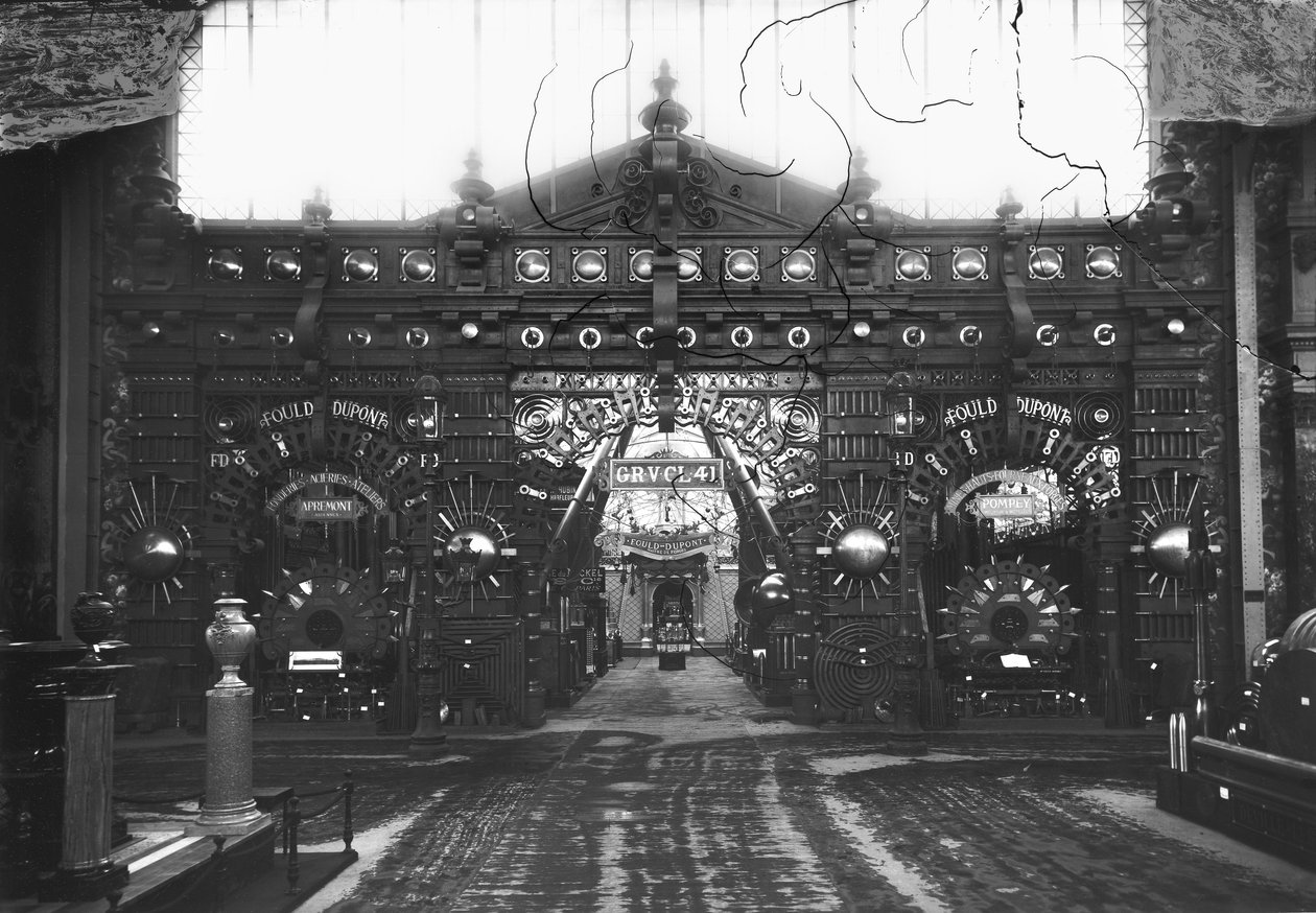 Metallurgipaviljongen vid världsutställningen i Paris 1889 av Adolphe Giraudon