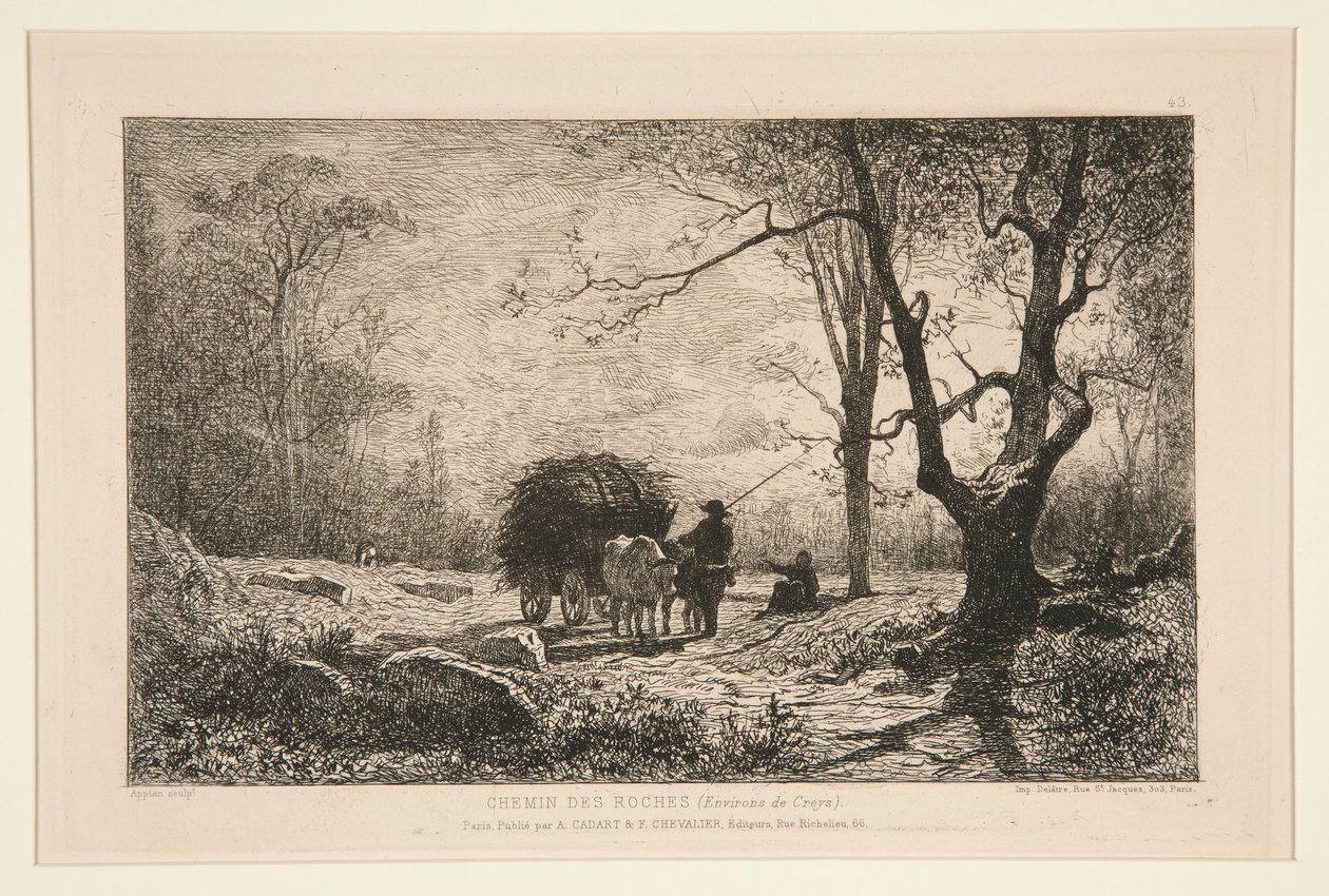 Stenvägen (runt Creys) av Adolphe Appian