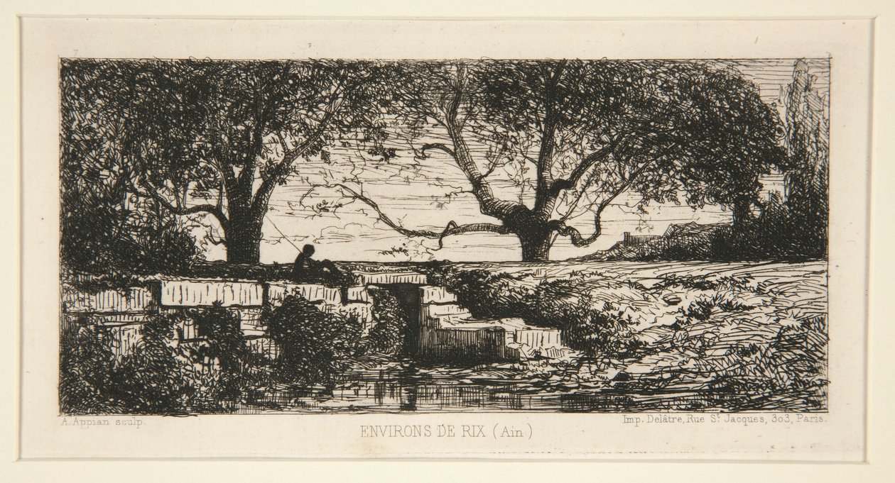 Omgivningarna i Rix (Ain) av Adolphe Appian