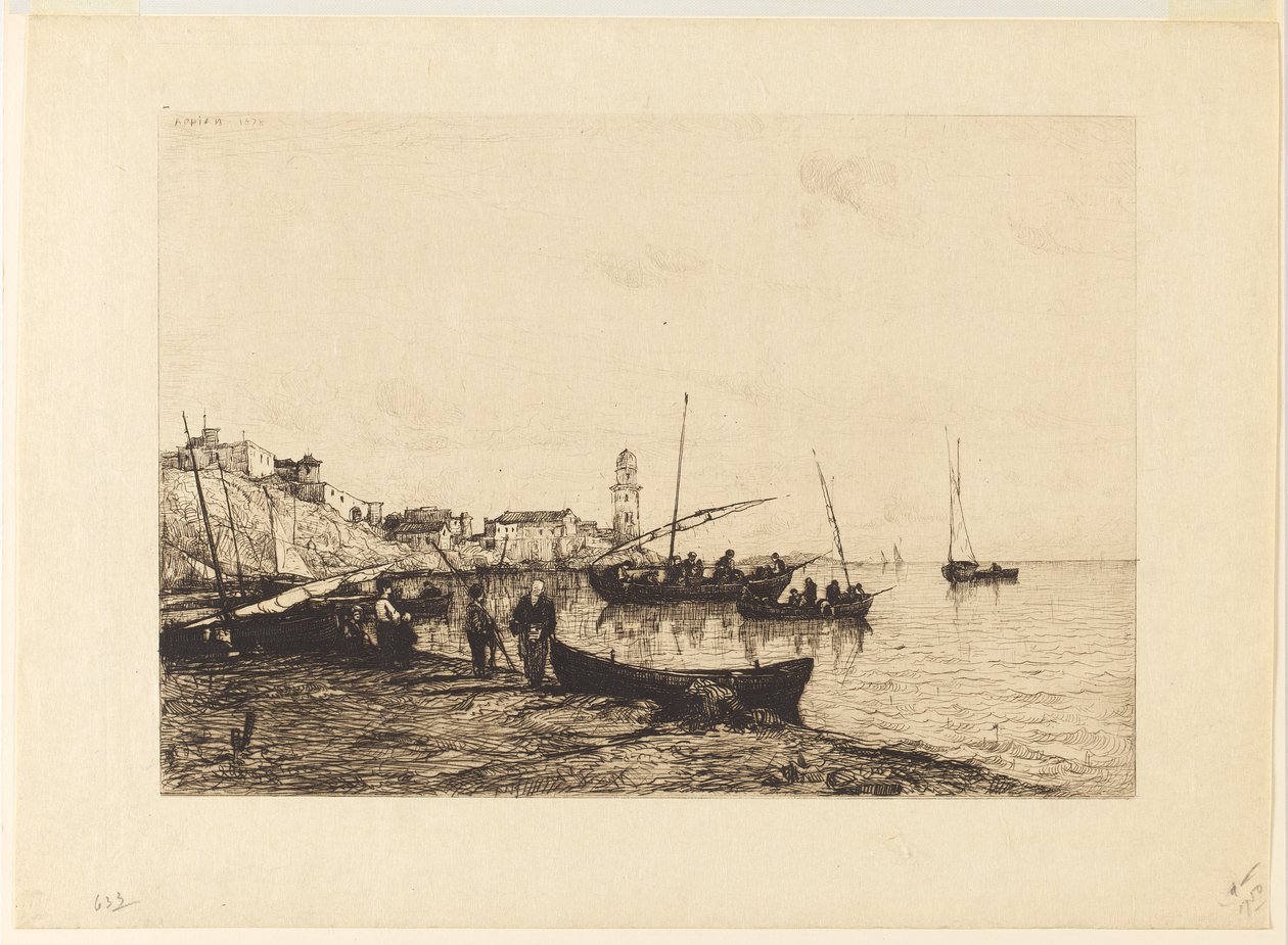 Hamnen i Sanremo av Adolphe Appian