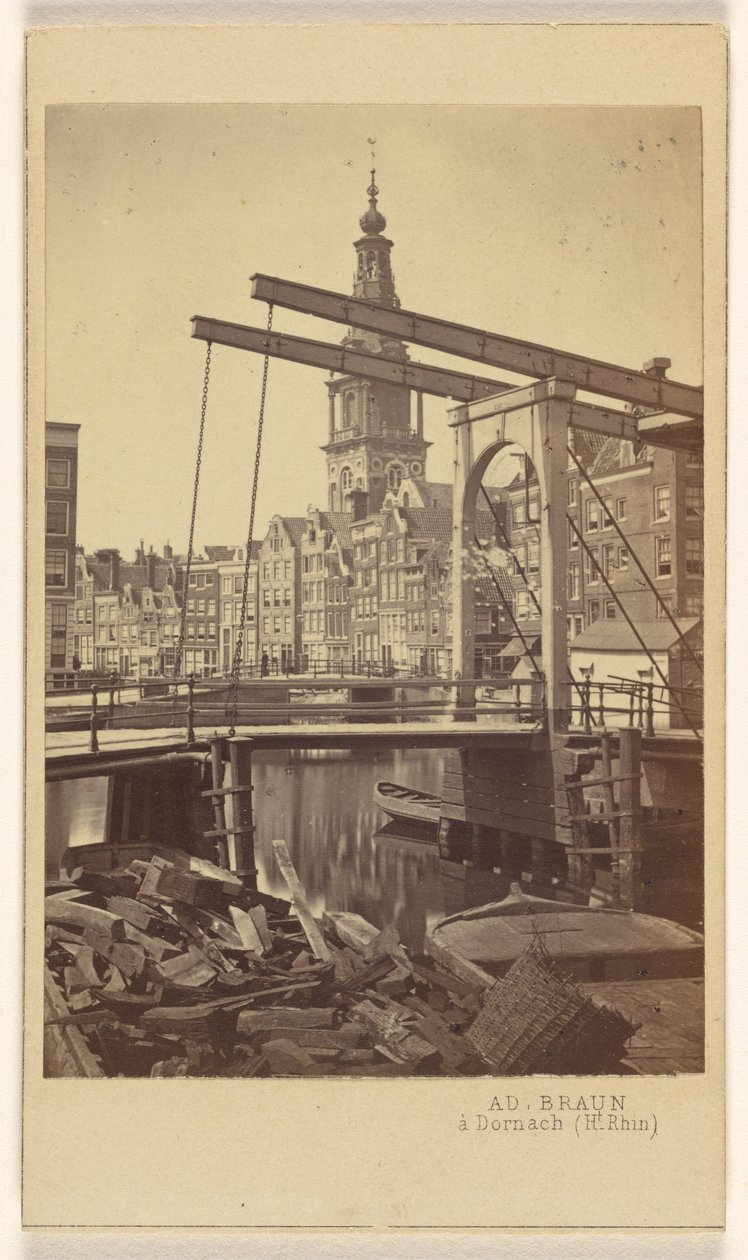 Amsterdam. Quai Raamgracht. av Adolphe Braun