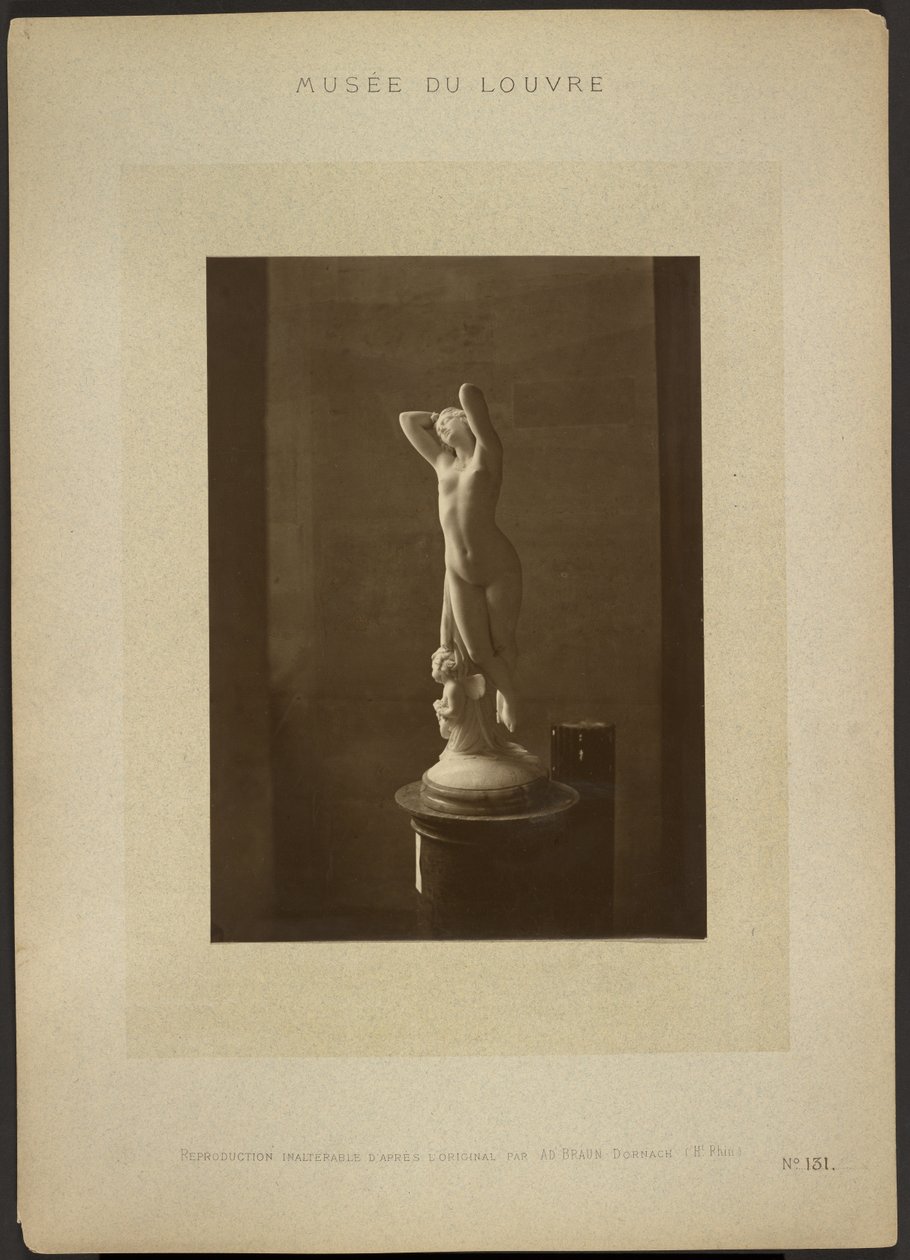 [Amor och Psyke av Pradier / Musee Louvre] av Adolphe Braun