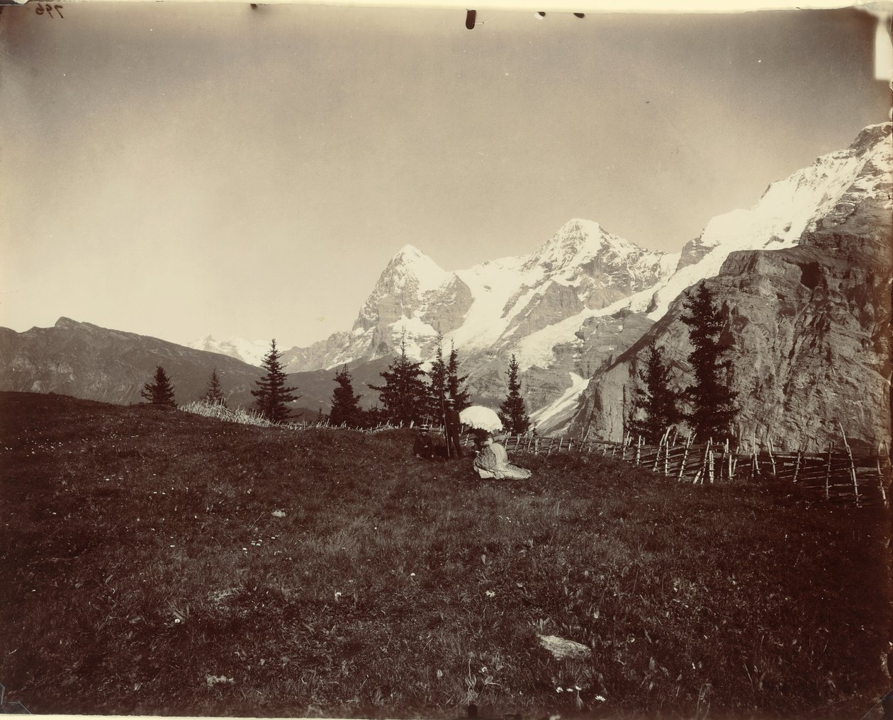 Landskap, Schweiz, ca. 1860. av Adolphe Braun