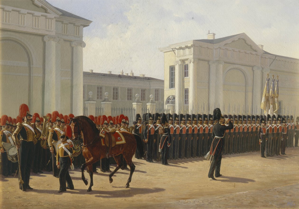 Leibgardets Izmailovo-regemente, 1846 av Adolphe Ladurner