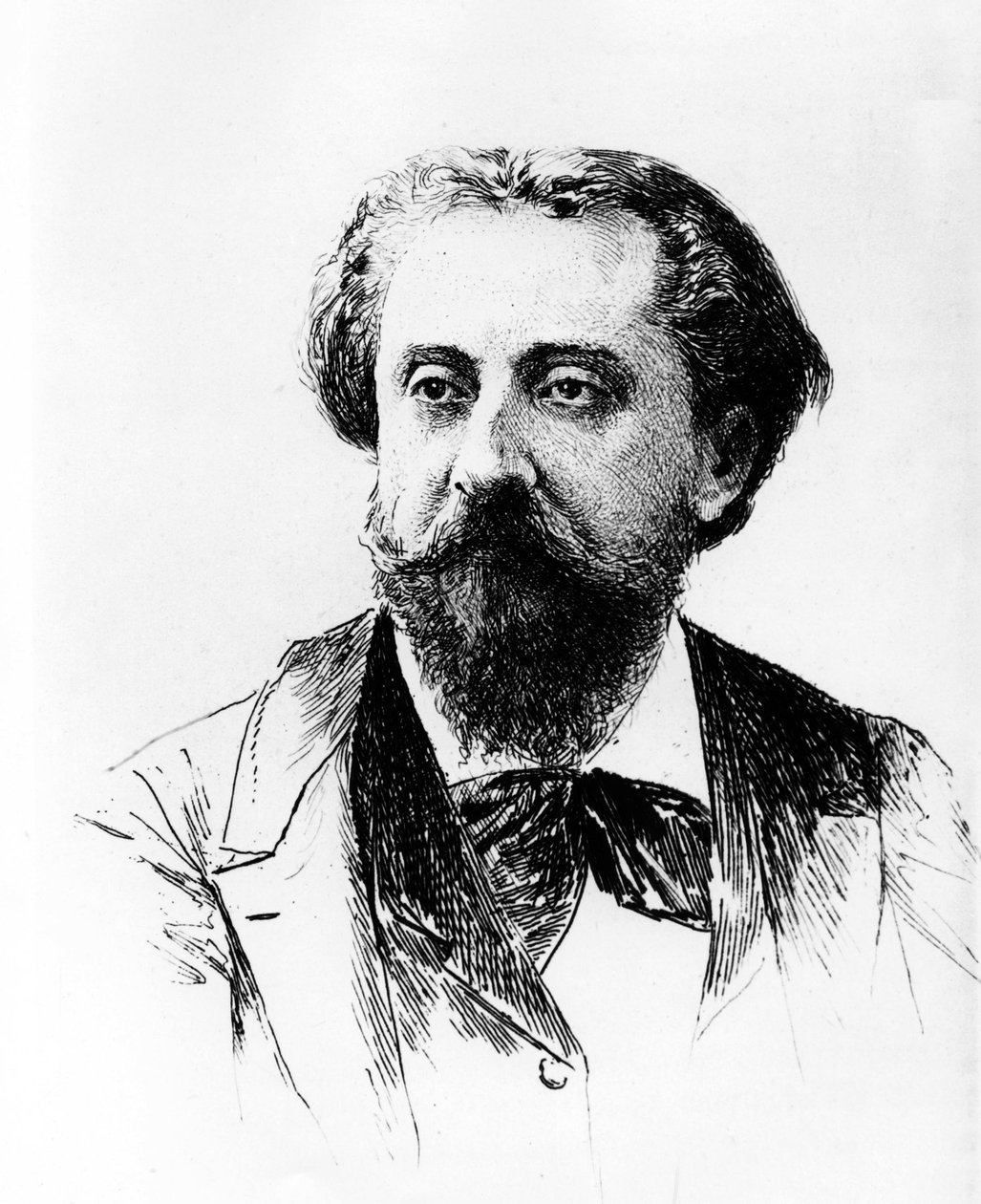 Catulle Mendes av Adolphe Lalauze