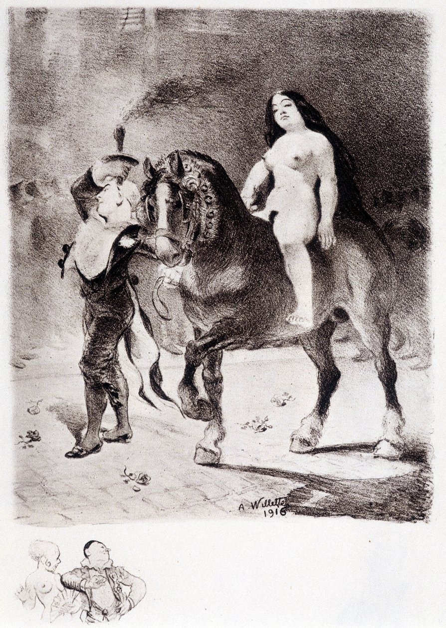 Pride - Teckning av Willette av Adolphe Leon Willette
