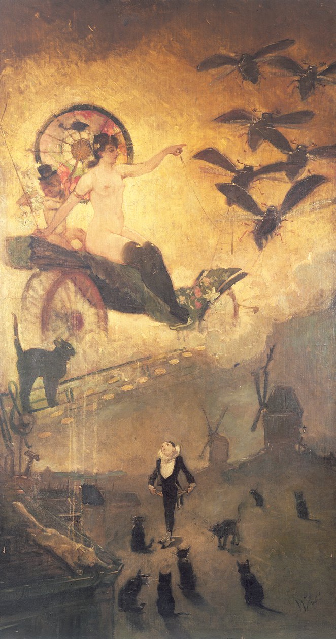 De svarta katterna av Adolphe Leon Willette