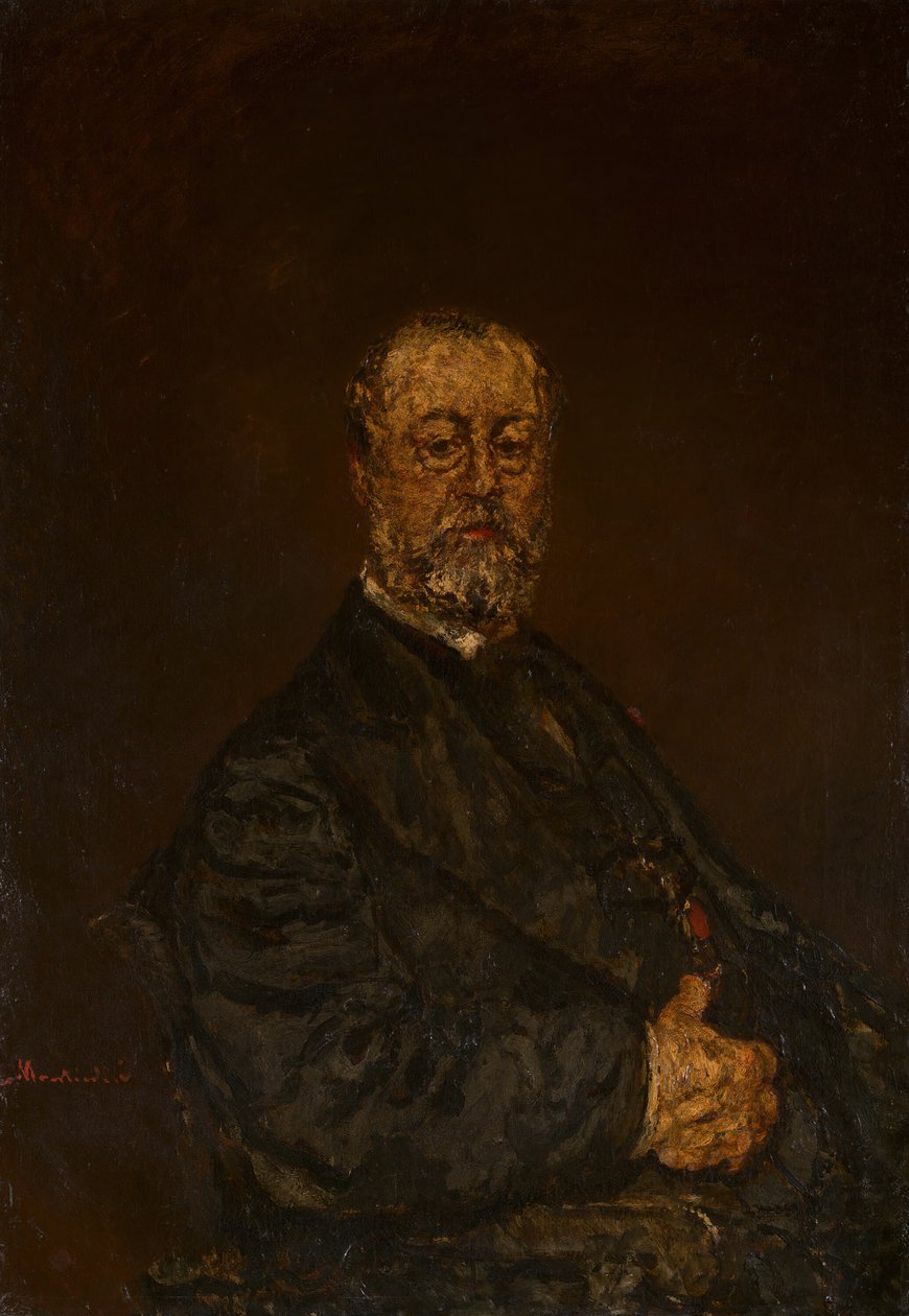 Porträtt av Monsieur Rouland, ca. 1875. av Adolphe Monticelli