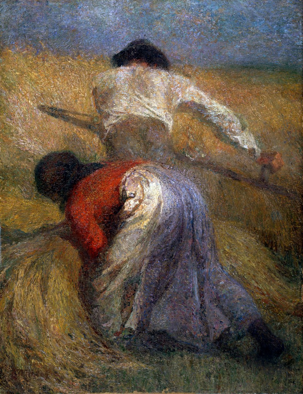 Skörden, 1800-talet. av Adolphe Joseph Thomas Monticelli