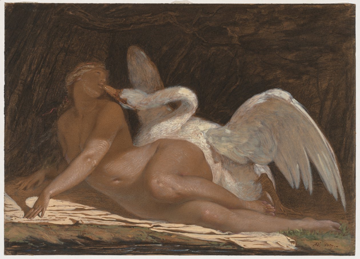 Leda och Svanen av Adolphe Yvon