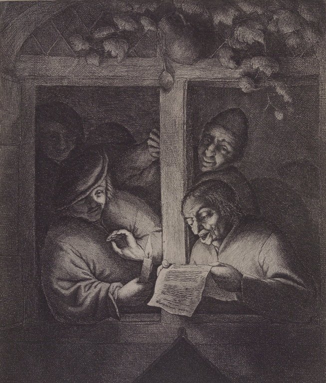 The Singers at the Window  av Adriaen Jansz. van Ostade