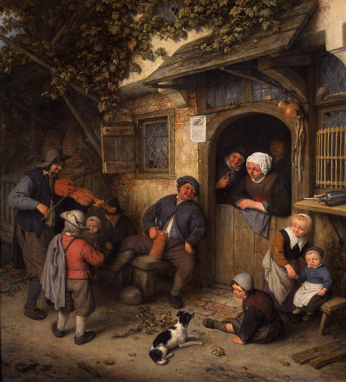 The violinist  av Adriaen Jansz. van Ostade