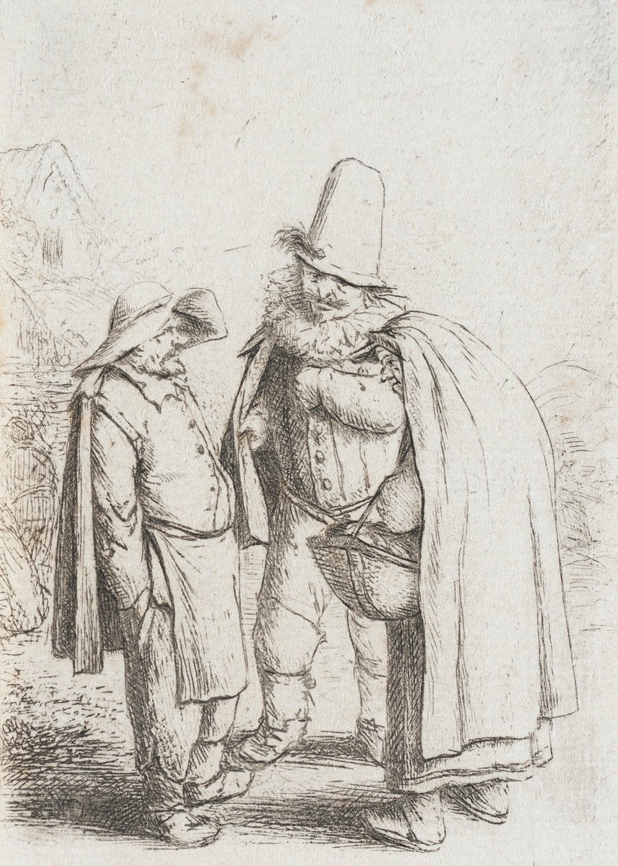 Three Grotesque Figures av Adriaen Jansz. van Ostade