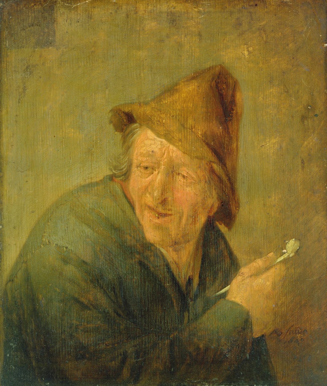 Rökaren, 1640 (olja på ekbräda) av Adriaen Jansz. van Ostade