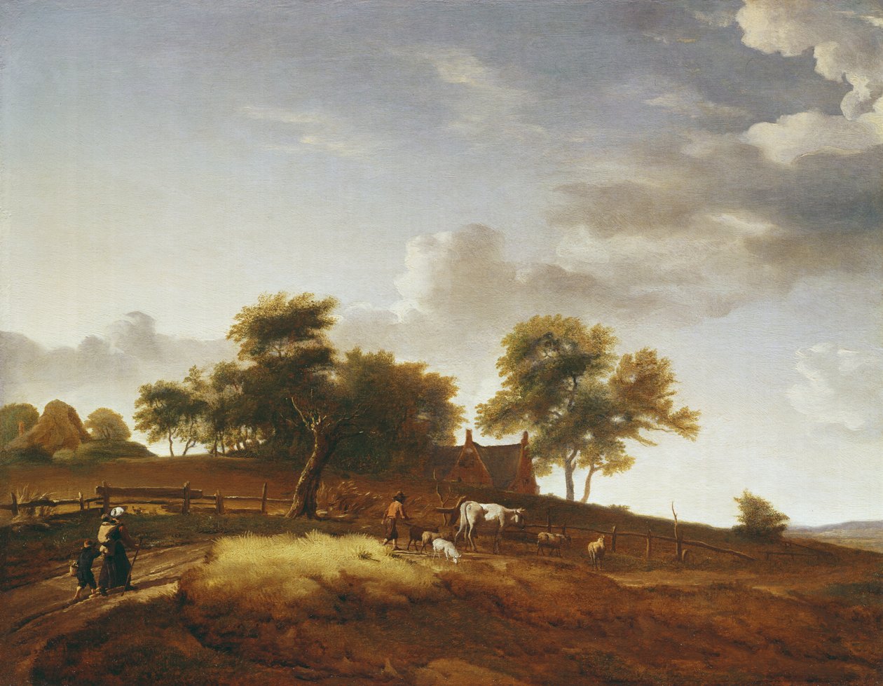Ett landskap av Adriaen van de Velde
