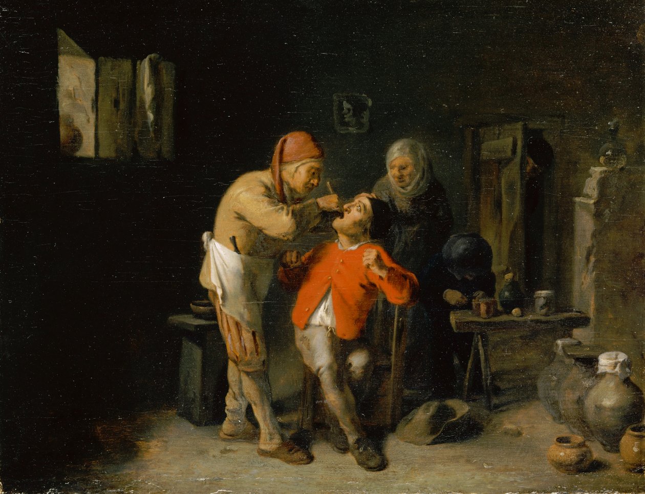 Hos tandläkaren av Adriaen Brouwer
