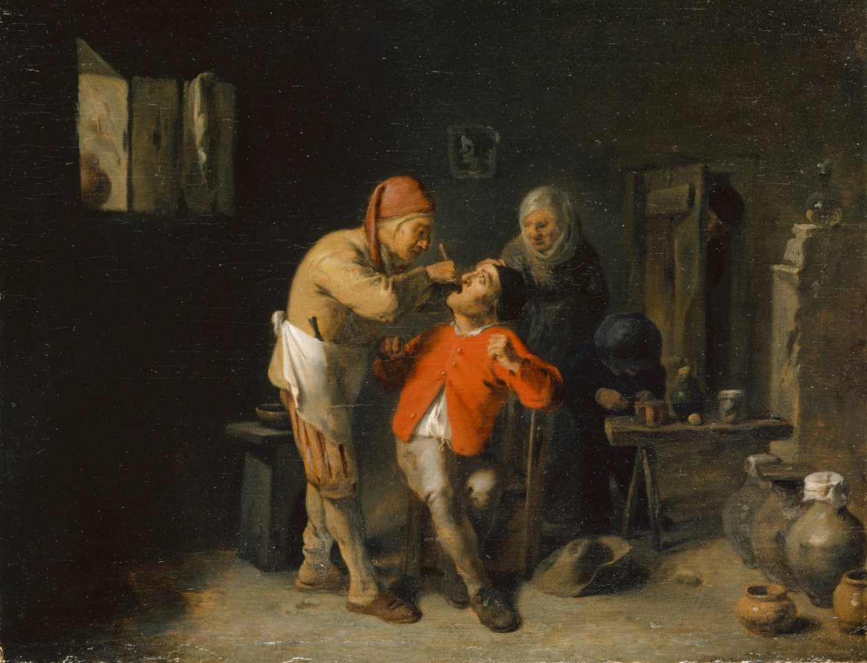 Hos Tandläkaren, 1625-38 av Adriaen Brouwer