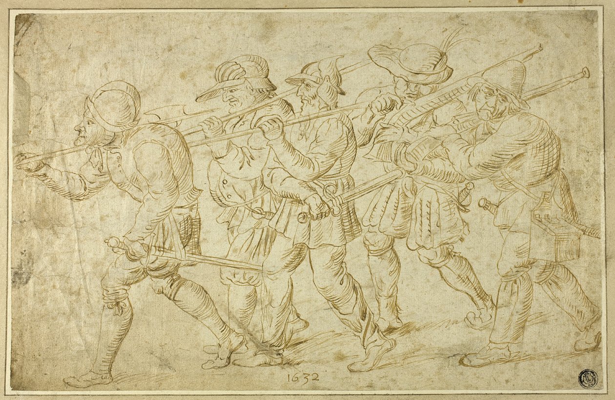 Fotsoldater av Adriaen Brouwer