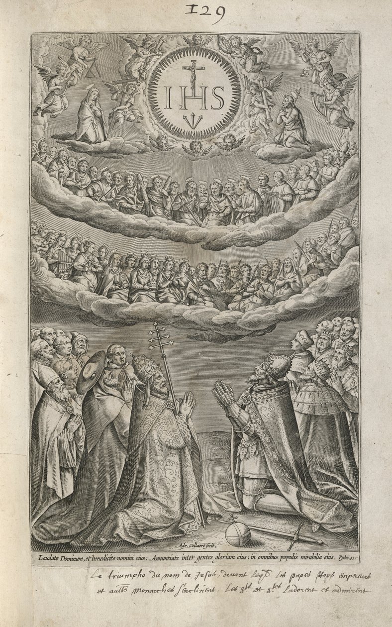 Tillbedjan av Jesu namn av Adriaen Collaert