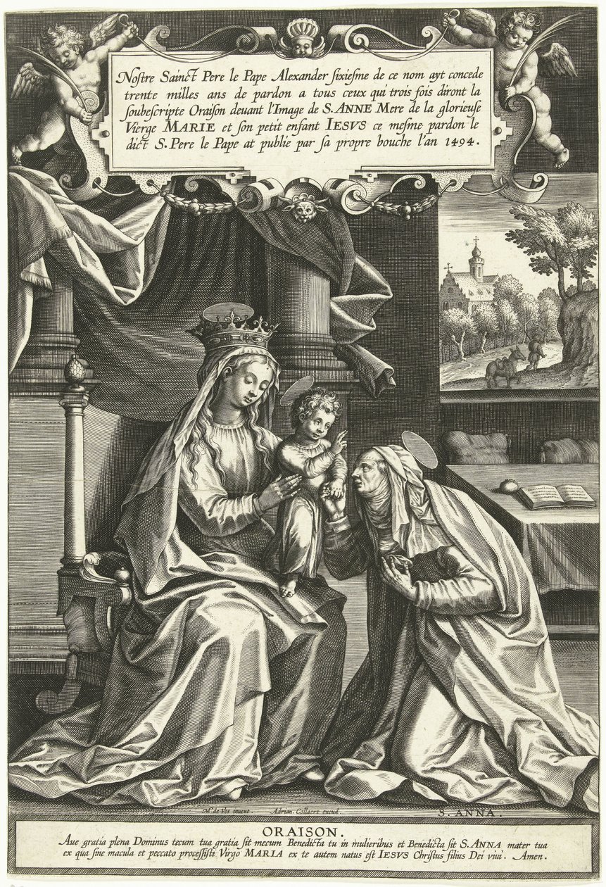 Anna i treor av Adriaen Collaert