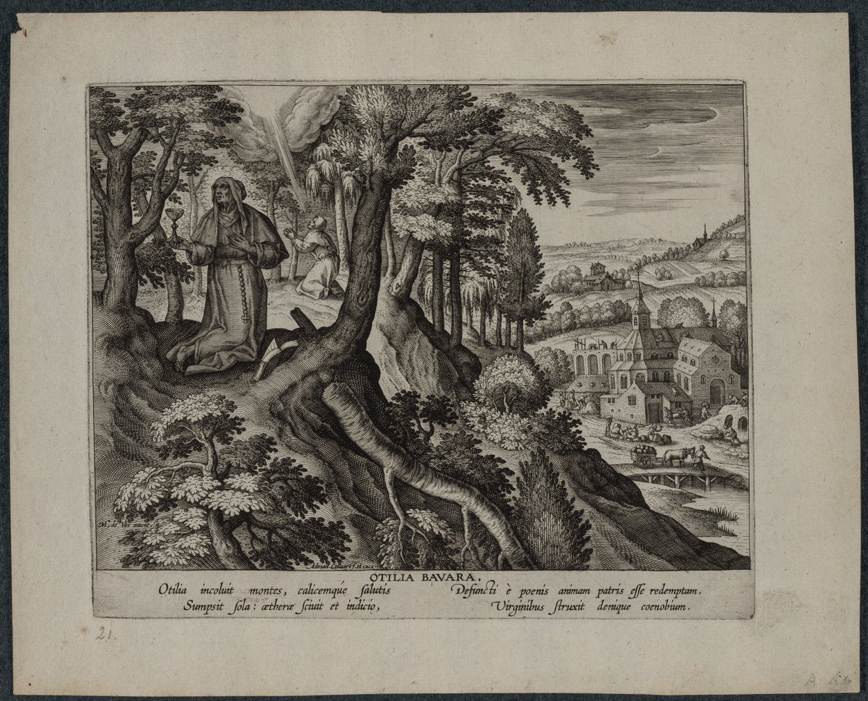 Otilia Bavara. av Adriaen Collaert