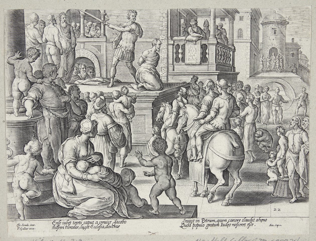 Halshuggningen av St. James av Adriaen Collaert