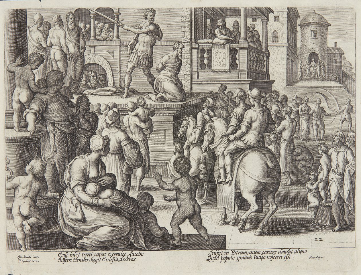 Halshuggningen av St. James av Adriaen Collaert