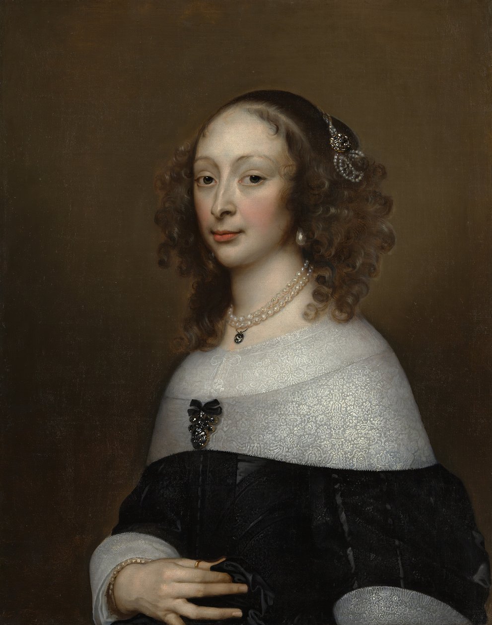 Porträtt av en kvinna, ca. 1653. av Adriaen Hanneman