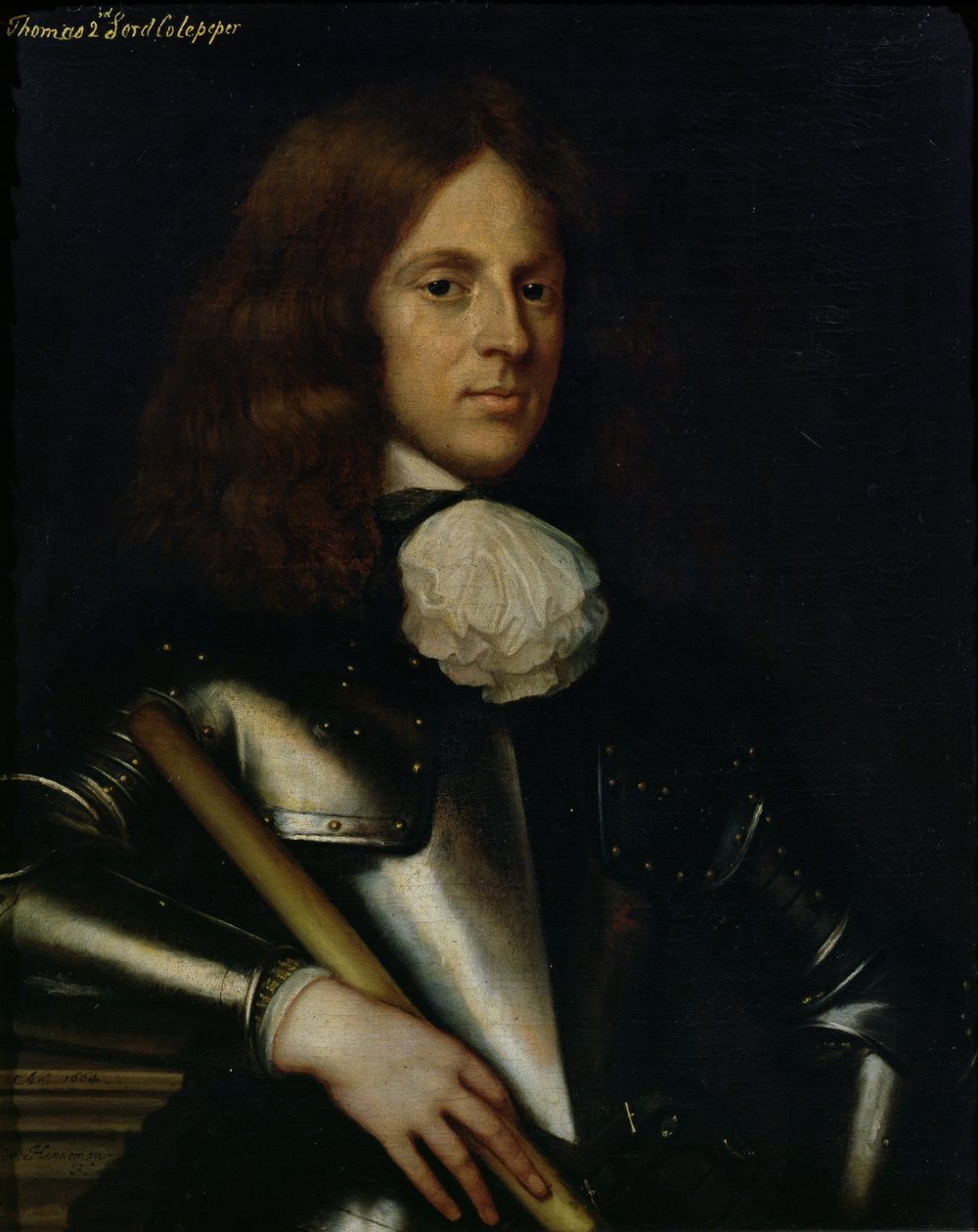 Thomas (1635-1689) Bwana wa pili Culpeper swed av Adriaen Hanneman