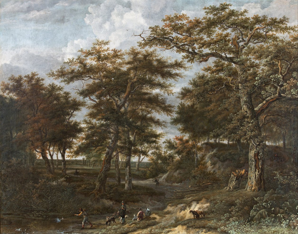 Landskap med jägare av Adriaen Hendricksz. Verboom
