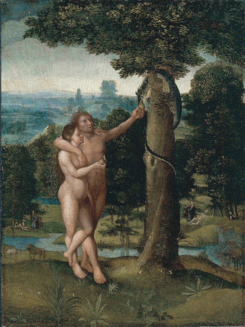 Adam och Eva av Adriaen Isenbrandt