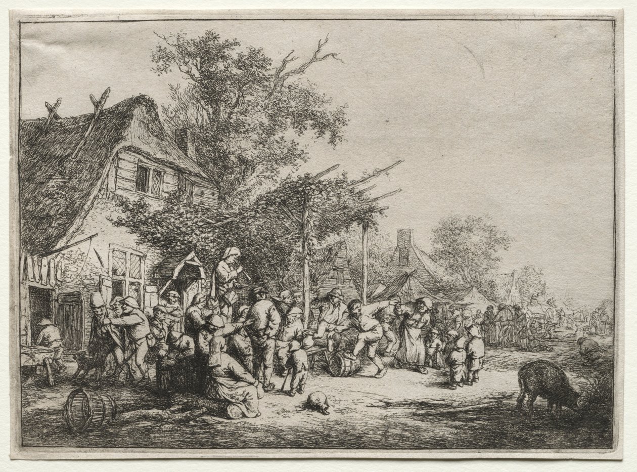 Festival under spaljén. av Adriaen Jansz. van Ostade