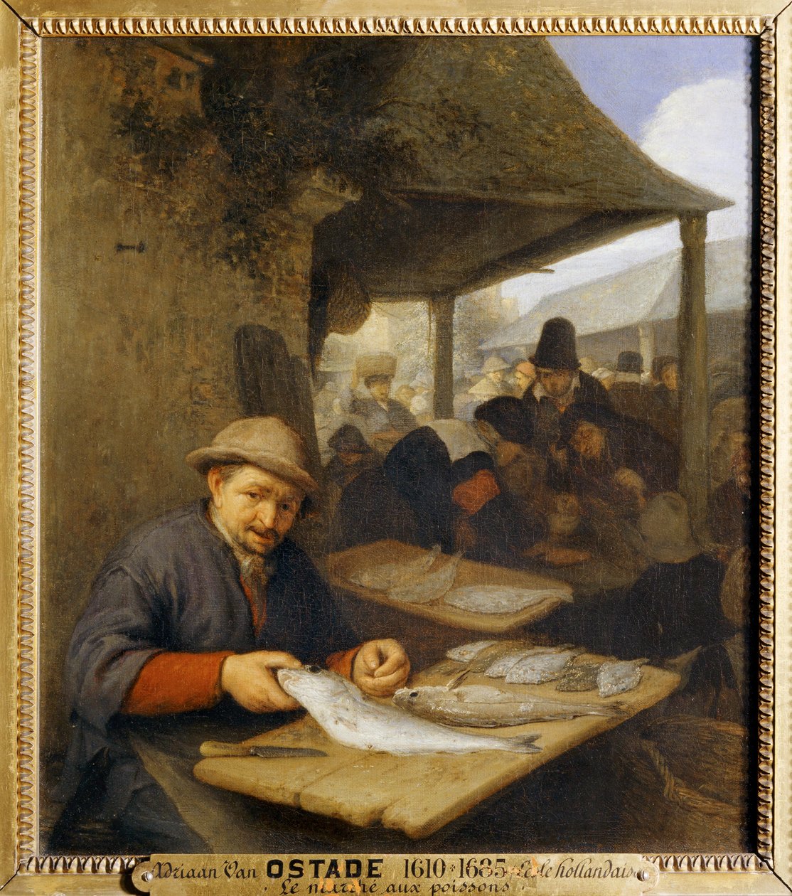 Fiskmarknaden ... av Adriaen Jansz. van Ostade