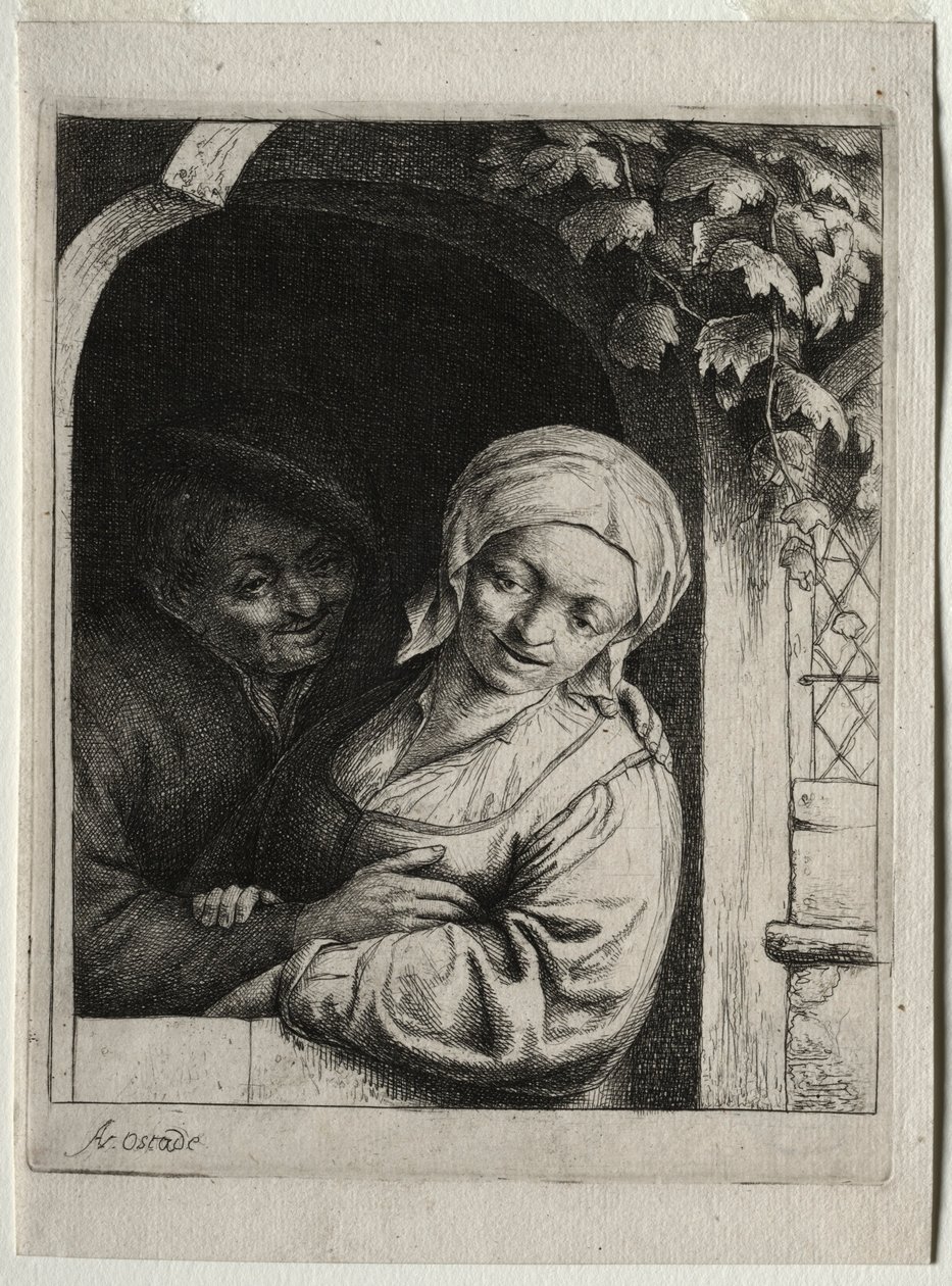 Rural Tenderness byromantik. av Adriaen Jansz. van Ostade