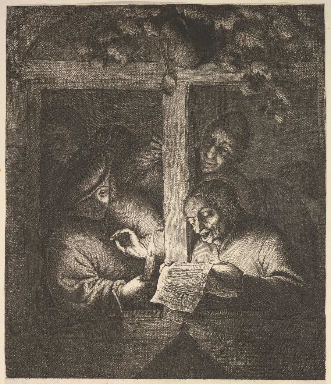 Sångare vid fönstret, 1610-85. av Adriaen Jansz. van Ostade