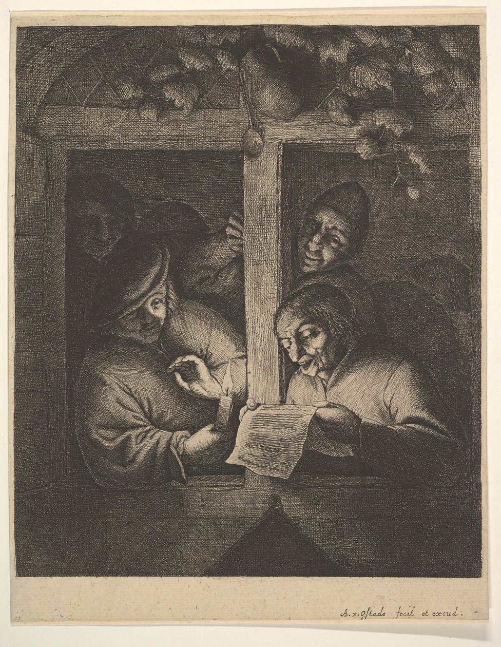 Sångare vid fönstret, 1610-85. av Adriaen Jansz. van Ostade